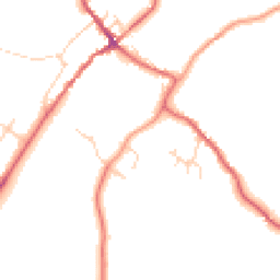 Daytime road noise heatmap for YO8 3SQ