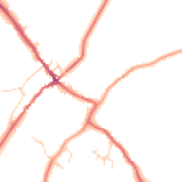 Daytime road noise heatmap for YO8 3SW