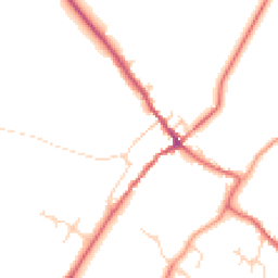 Daytime road noise heatmap for YO8 3TB