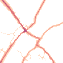 Daytime road noise heatmap for YO8 3TD