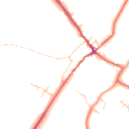 Daytime road noise heatmap for YO8 3TF