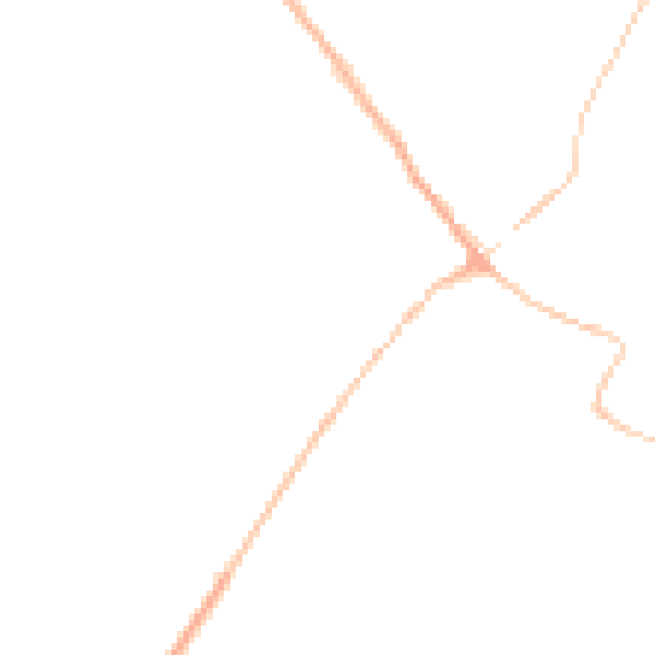 Night-time road noise heatmap for YO8 3TF