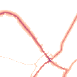Daytime road noise heatmap for YO8 3TS