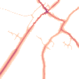 Daytime road noise heatmap for YO8 3UG