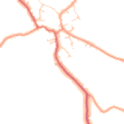 Daytime road noise heatmap for YO8 3UT