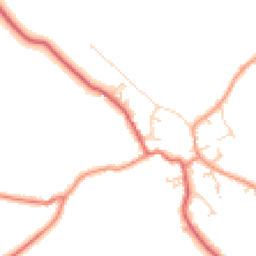 Daytime road noise heatmap for YO8 3XB