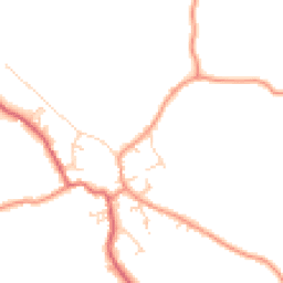 Daytime road noise heatmap for YO8 3XE