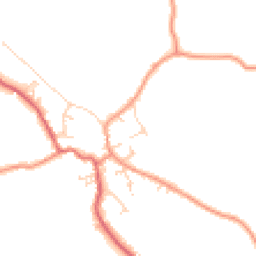 Daytime road noise heatmap for YO8 3XF