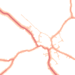 Daytime road noise heatmap for YO8 3XL