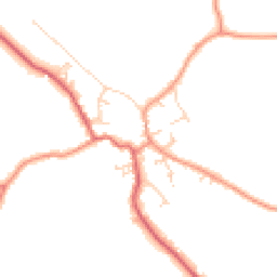 Daytime road noise heatmap for YO8 3XQ