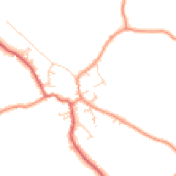 Daytime road noise heatmap for YO8 3XW