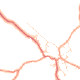 Daytime road noise heatmap for YO8 3YN