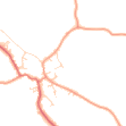 Daytime road noise heatmap for YO8 3YP