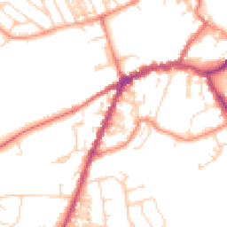 Daytime road noise heatmap for YO8 4AL