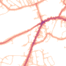 Daytime road noise heatmap for YO8 4AQ
