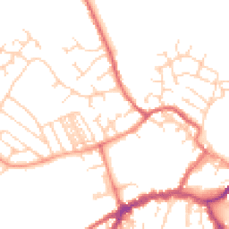 Daytime road noise heatmap for YO8 4BG
