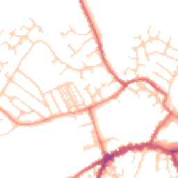 Daytime road noise heatmap for YO8 4BH