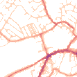 Daytime road noise heatmap for YO8 4BQ