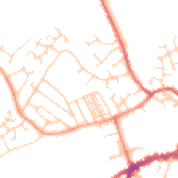Daytime road noise heatmap for YO8 4BS