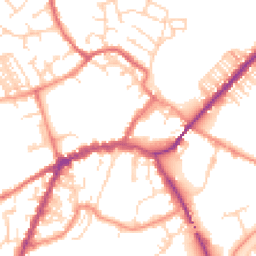 Daytime road noise heatmap for YO8 4DT