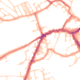 Daytime road noise heatmap for YO8 4HN