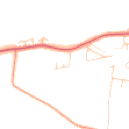 Daytime road noise heatmap for YO8 4JW