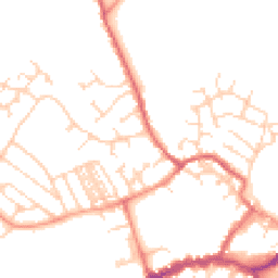 Daytime road noise heatmap for YO8 4LR