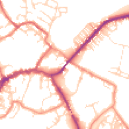 Daytime road noise heatmap for YO8 4PT