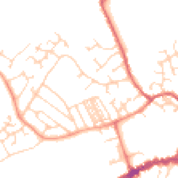 Daytime road noise heatmap for YO8 4YJ