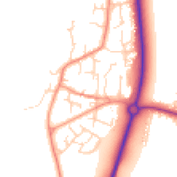 Daytime road noise heatmap for YO8 5BR