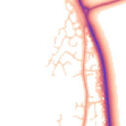 Daytime road noise heatmap for YO8 5EZ