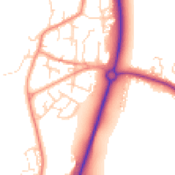 Daytime road noise heatmap for YO8 5HA