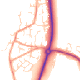 Daytime road noise heatmap for YO8 5HD