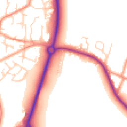 Daytime road noise heatmap for YO8 5HE