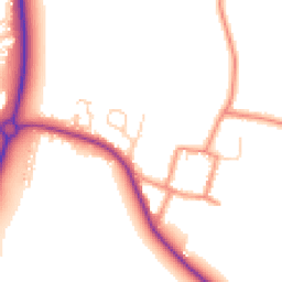 Daytime road noise heatmap for YO8 5HH