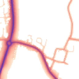 Daytime road noise heatmap for YO8 5HL