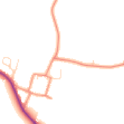 Daytime road noise heatmap for YO8 5HP