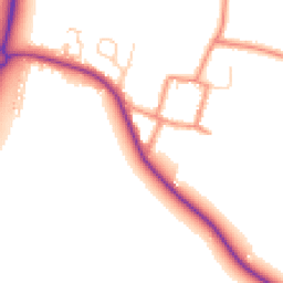 Daytime road noise heatmap for YO8 5HY