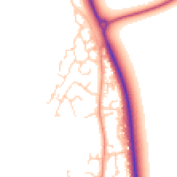 Daytime road noise heatmap for YO8 5JS