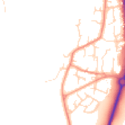 Daytime road noise heatmap for YO8 5LG