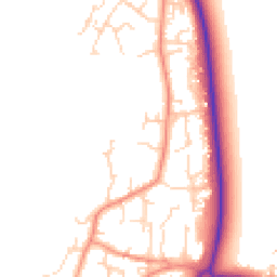 Daytime road noise heatmap for YO8 5NE