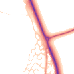 Daytime road noise heatmap for YO8 5NN