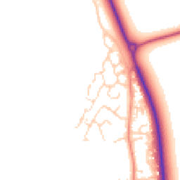 Daytime road noise heatmap for YO8 5NP