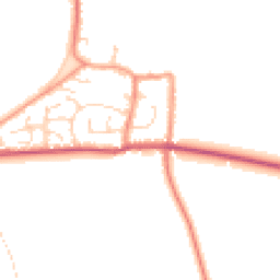 Daytime road noise heatmap for YO8 5RB