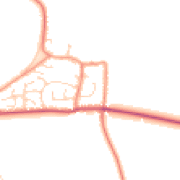 Daytime road noise heatmap for YO8 5RP