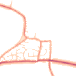 Daytime road noise heatmap for YO8 5RQ