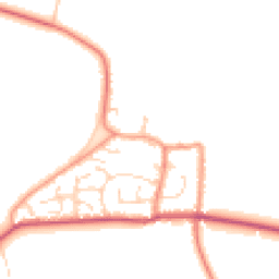 Daytime road noise heatmap for YO8 5RW