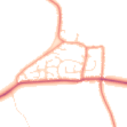 Daytime road noise heatmap for YO8 5RZ
