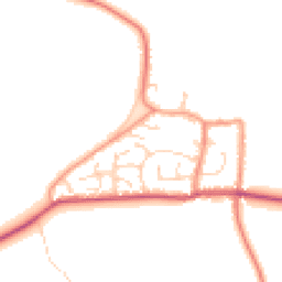 Daytime road noise heatmap for YO8 5SA