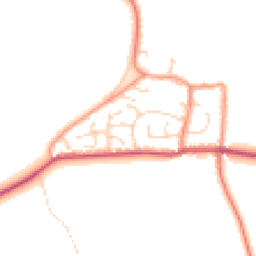Daytime road noise heatmap for YO8 5SB